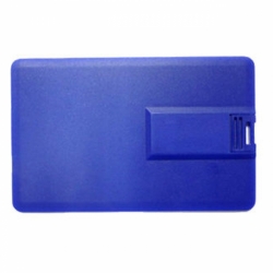 Флешка VF-801С синий, визитка пластиковый корпус