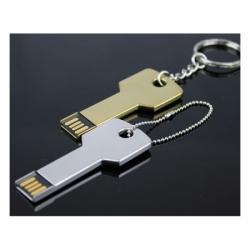 Флешка VF-808 key серебро, мини ключ металлический корпус